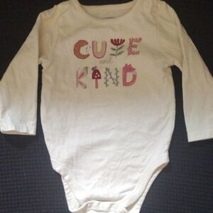 Garanimals White Bodysuit with Cute Kind Design​​